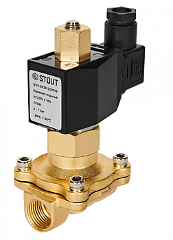 Клапан соленойдный (электромагнитный) прямого действия, НО, 24 В, G 3/4